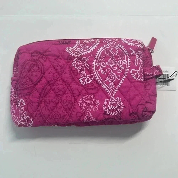 NWT Vera Bradley Stamped Paisley Zippered Medium Cosmetic Case - Picture 3 of 7